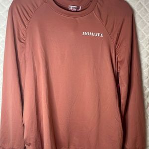 Mom Life Fleece Lined Sweater Size Small